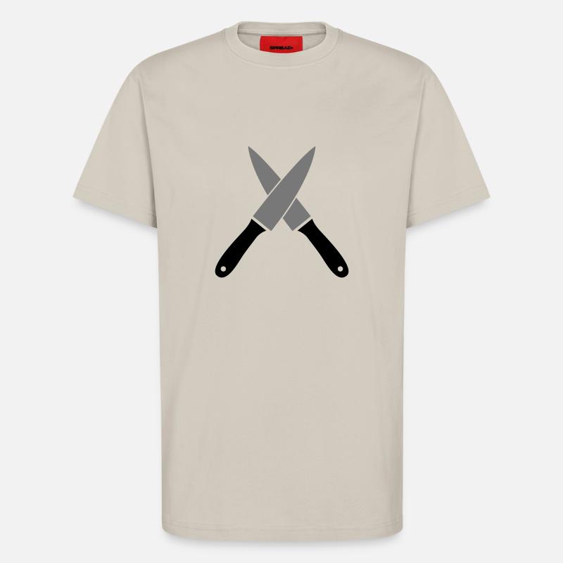 Messer - T-Shirt - made by SPREAD - WARM CLAY