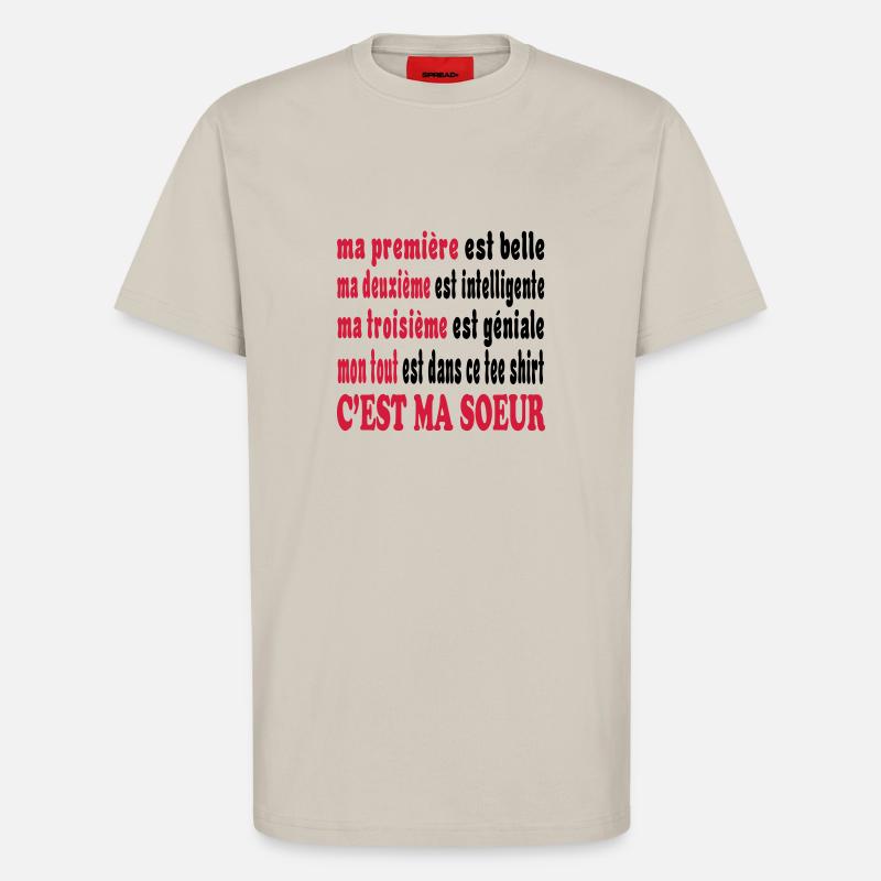 Meine Schwester - T-Shirt - made by SPREAD - WARM CLAY