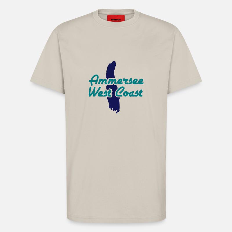 Ammersee West Coast 2 - T-Shirt - made by SPREAD - WARM CLAY