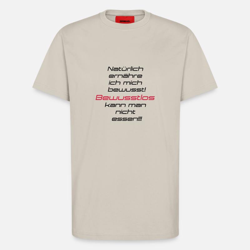 Bewusste Ernährung - T-Shirt - made by SPREAD - WARM CLAY