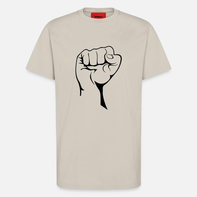 Geballte Faust - T-Shirt - made by SPREAD - WARM CLAY