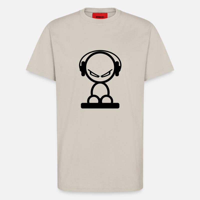 dj - Camiseta ecológica de corte relaxed fabricada en la UE - WARM CLAY