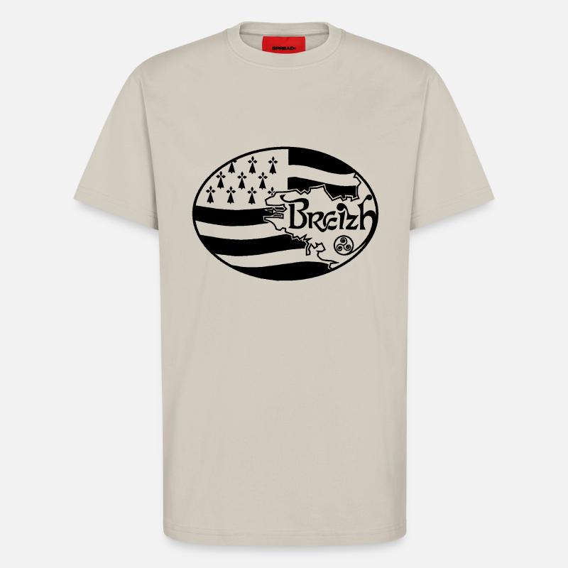 Oval Britannien - T-Shirt - made by SPREAD - WARM CLAY