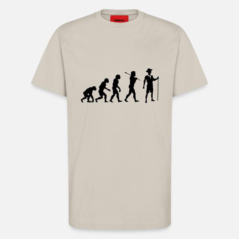 Évolution du Scoutisme - T-shirt bio décontracté fabriqué en UE - WARM CLAY