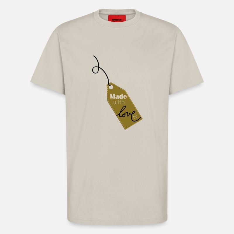 Made with love - T-shirt bio décontracté fabriqué en UE - WARM CLAY