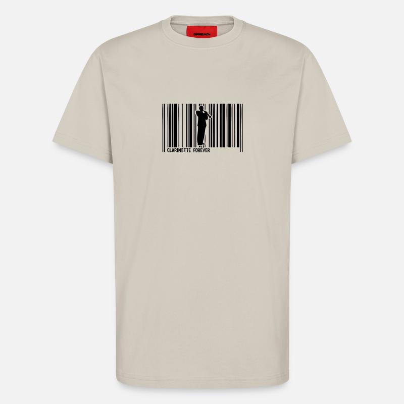 Klarinette barre1 Code - T-Shirt - made by SPREAD - WARM CLAY