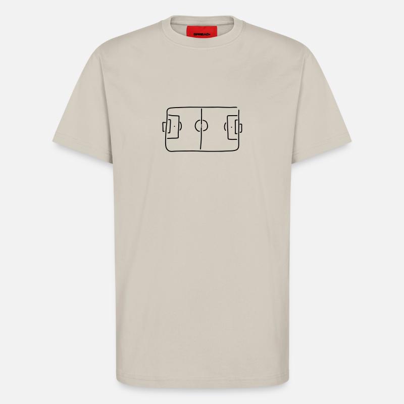 fussballfeld - T-Shirt - made by SPREAD - WARM CLAY