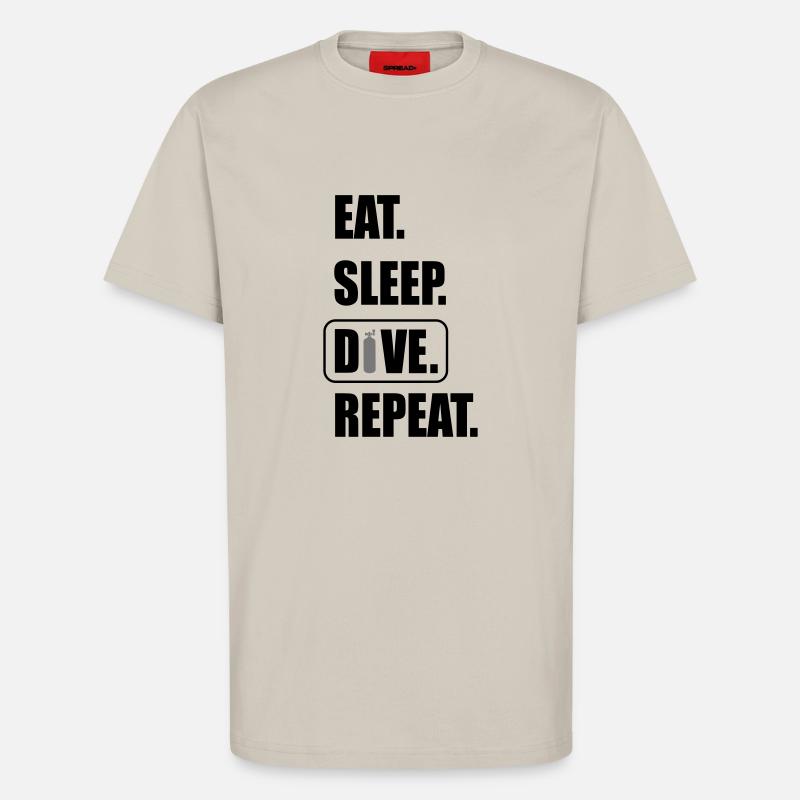 tauchen - T-Shirt - made by SPREAD - WARM CLAY