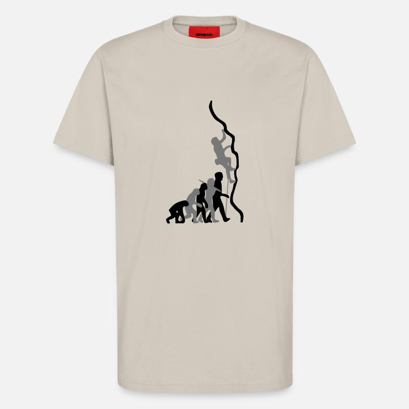 Climb Evolution 2c - T-Shirt - made by SPREAD - WARM CLAY