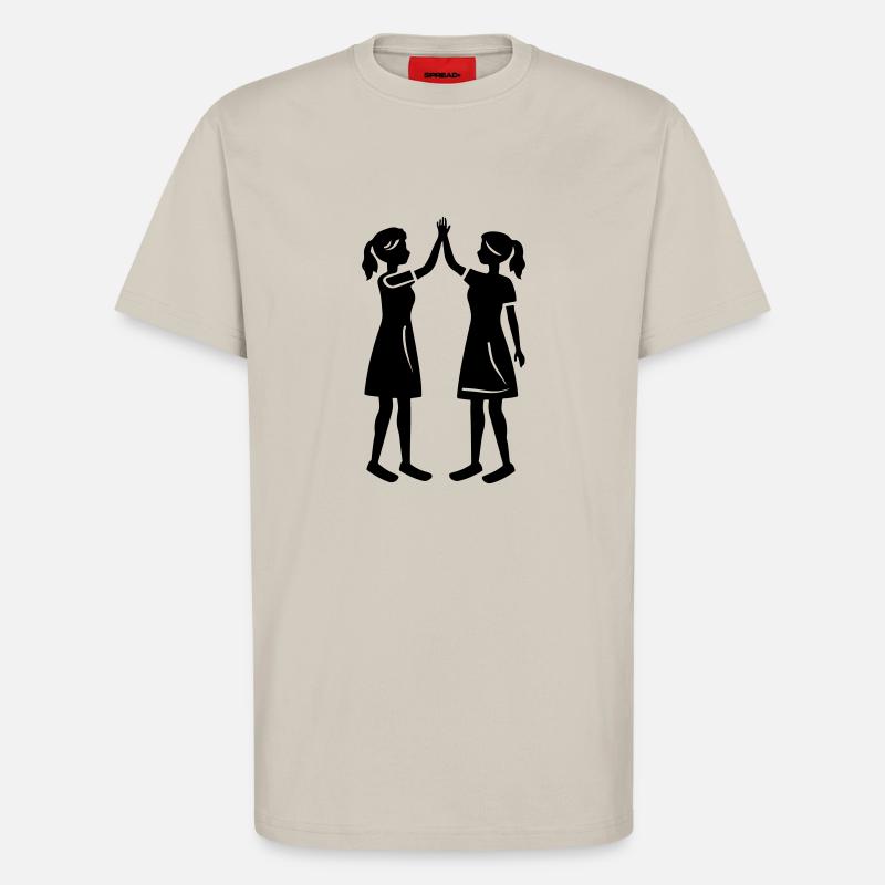 Freundschaft Mädels Beste Freundin - T-Shirt - made by SPREAD - WARM CLAY