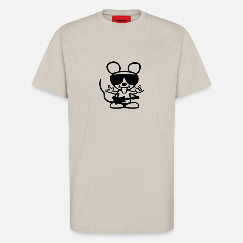 Coole Rock Maus - T-Shirt - made by SPREAD - WARM CLAY
