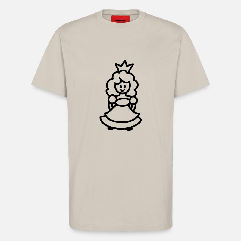 Princess - Line - T-Shirt - made by SPREAD - WARM CLAY