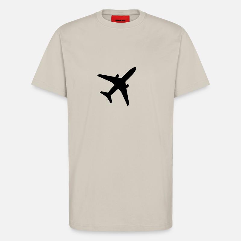 Flugzeug - T-Shirt - made by SPREAD - WARM CLAY