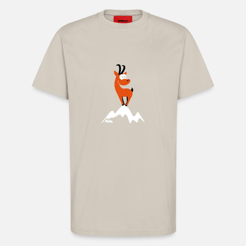 Gams (farbig) - T-Shirt - made by SPREAD - WARM CLAY