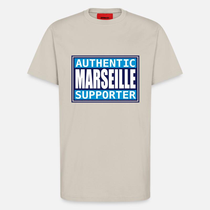 Authentic Marseille Fan - T-Shirt - made by SPREAD - WARM CLAY