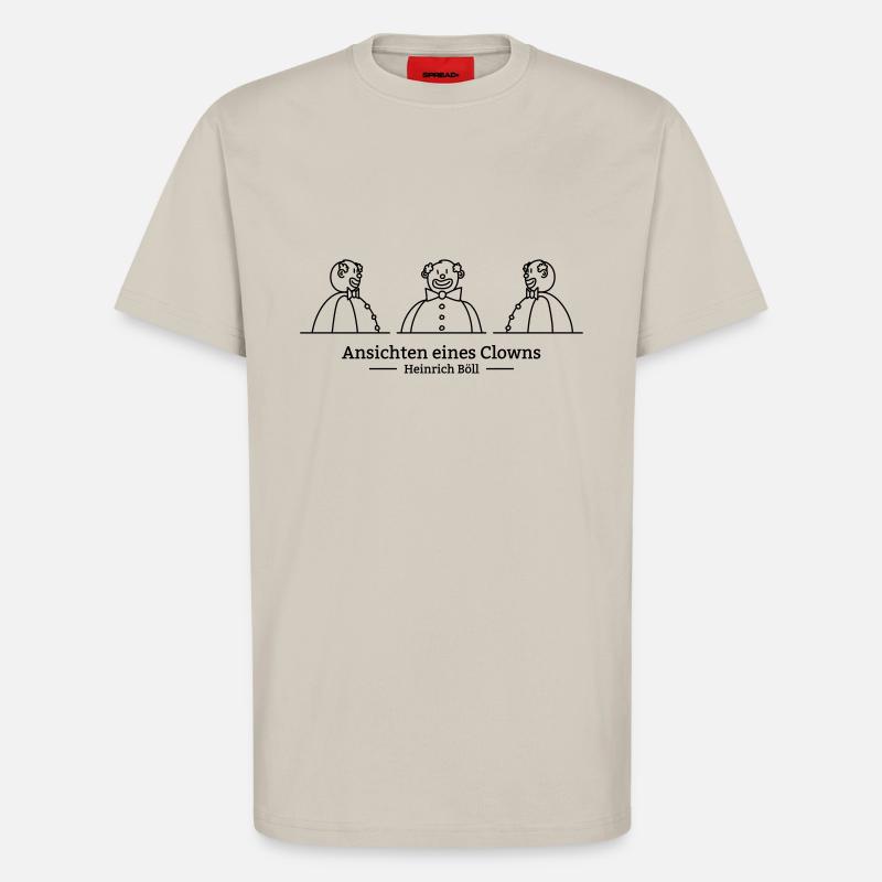 Ansichten eines Clowns (einfarbig) - T-Shirt - made by SPREAD - WARM CLAY