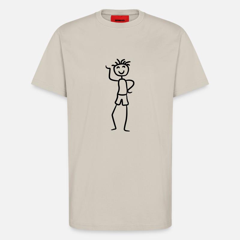 Glücklicher cooler Junge - T-Shirt - made by SPREAD - WARM CLAY