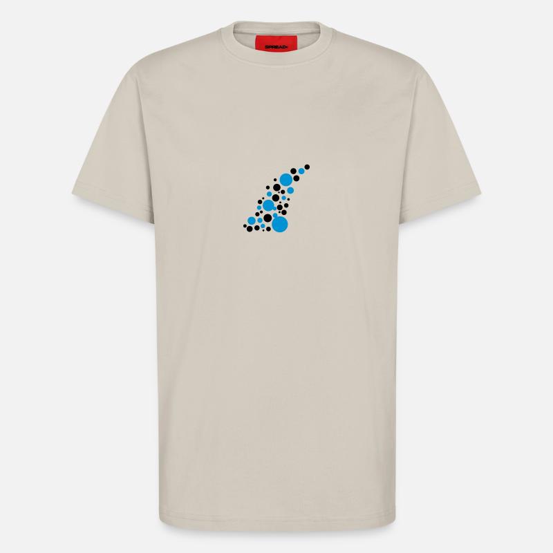 Circle points pattern design - T-Shirt - made by SPREAD - WARM CLAY
