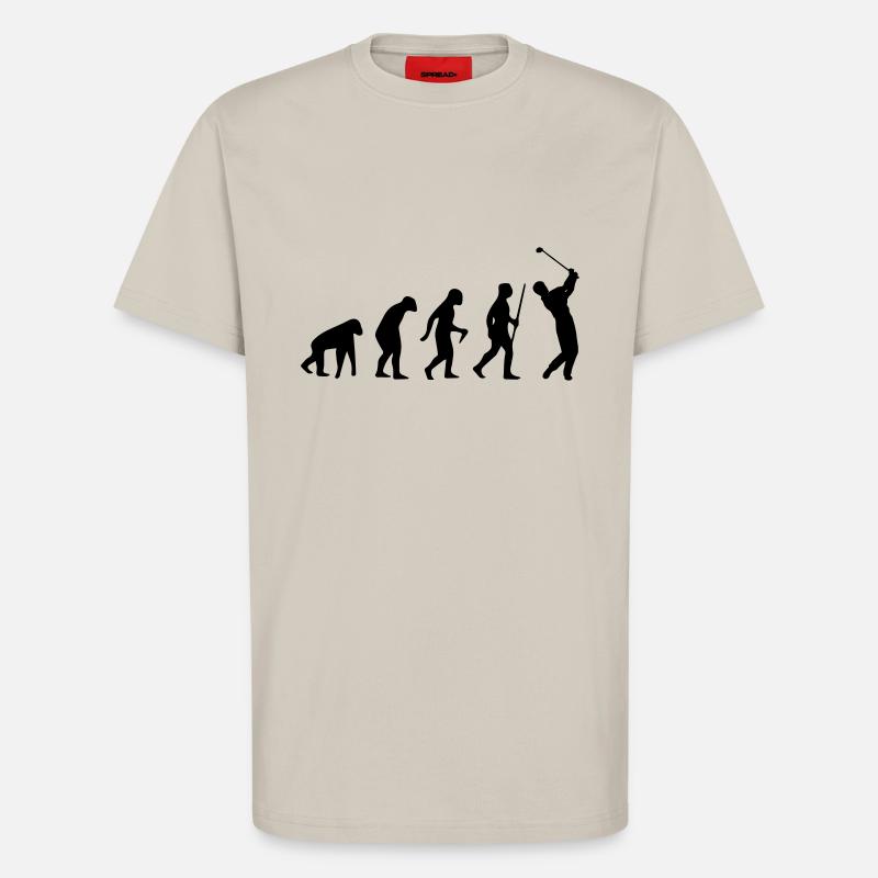 GOLF EVOLUTION - T-Shirt - made by SPREAD - WARM CLAY