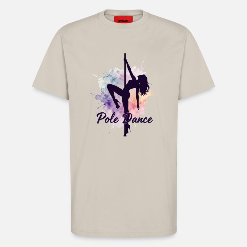 Pole Dance Poledancerinnen Aquarell stark Geschenk - T-Shirt - made by SPREAD - WARM CLAY