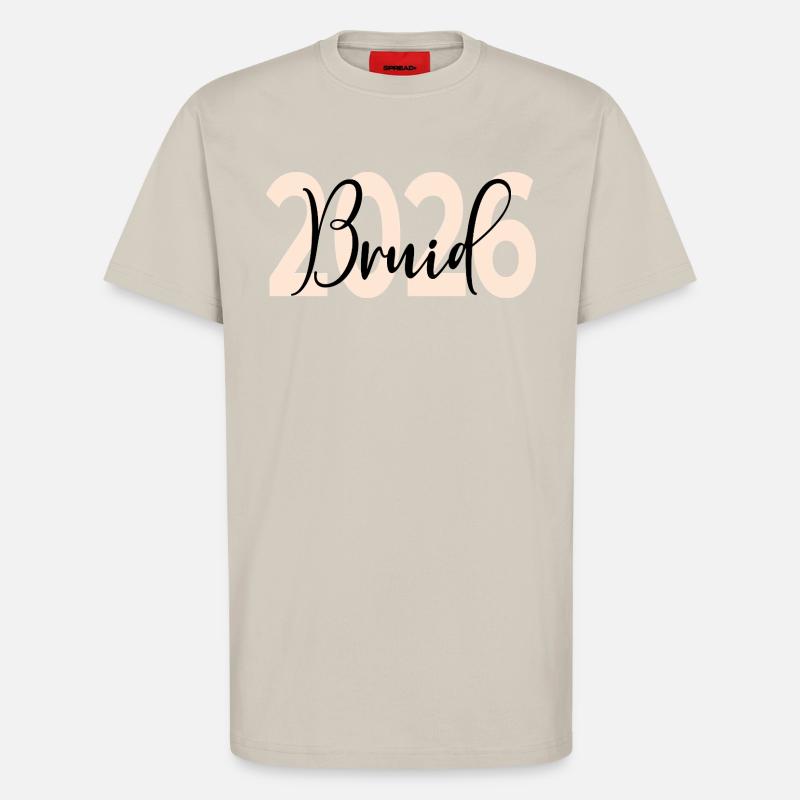 Bruiloft Bruid 2026 - T-shirt bio décontracté fabriqué en UE - WARM CLAY
