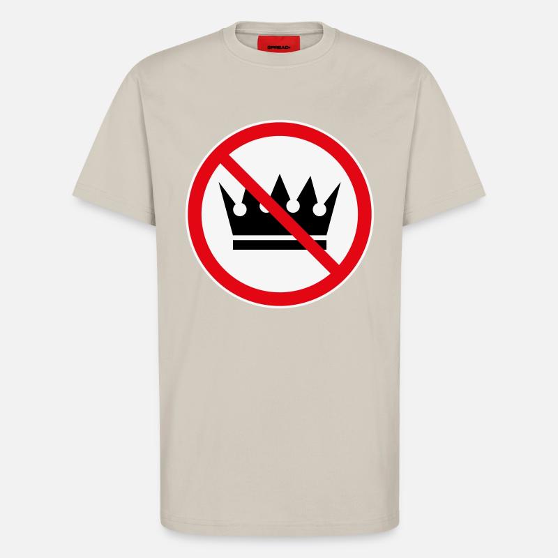 Keine Könige! (Protest-Design / 3C) - T-Shirt - made by SPREAD - WARM CLAY