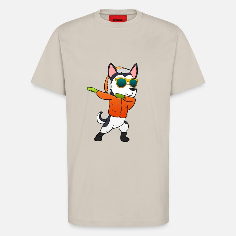 Husky Weihnachtsgeschenk - T-Shirt - made by SPREAD - WARM CLAY
