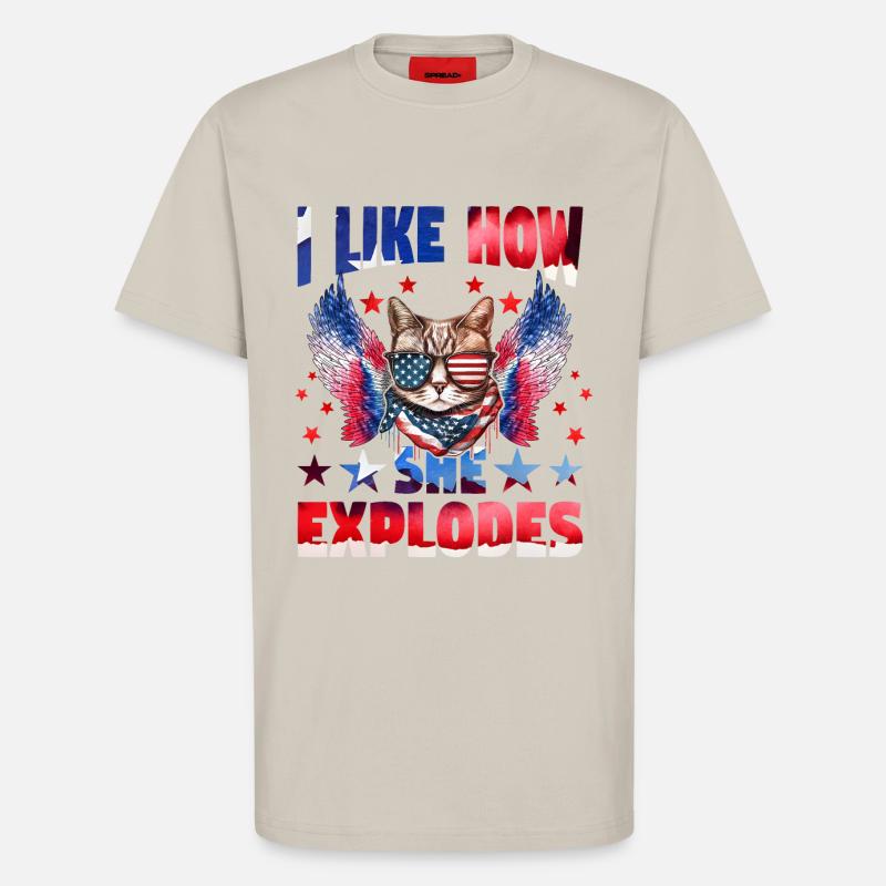 I like how she explodes - T-Shirt - made by SPREAD - WARM CLAY