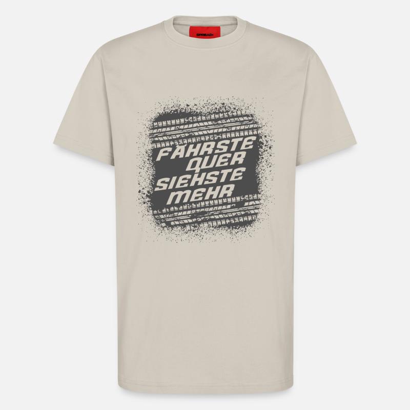 FÄHRSTE QUER SIEHSTE MEHR - T-Shirt - made by SPREAD - WARM CLAY