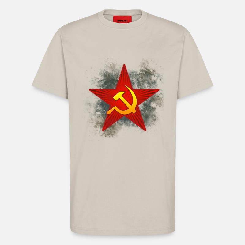 Soviet red star emblem - T-Shirt - made by SPREAD - WARM CLAY