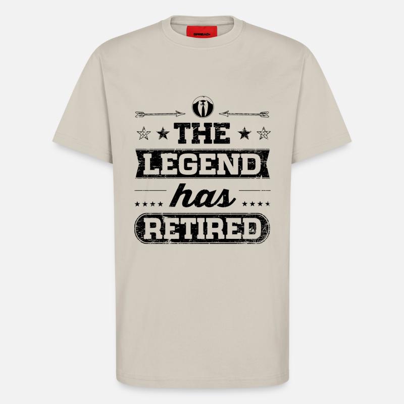 The Legend Has Retired - T-shirt bio décontracté fabriqué en UE - WARM CLAY