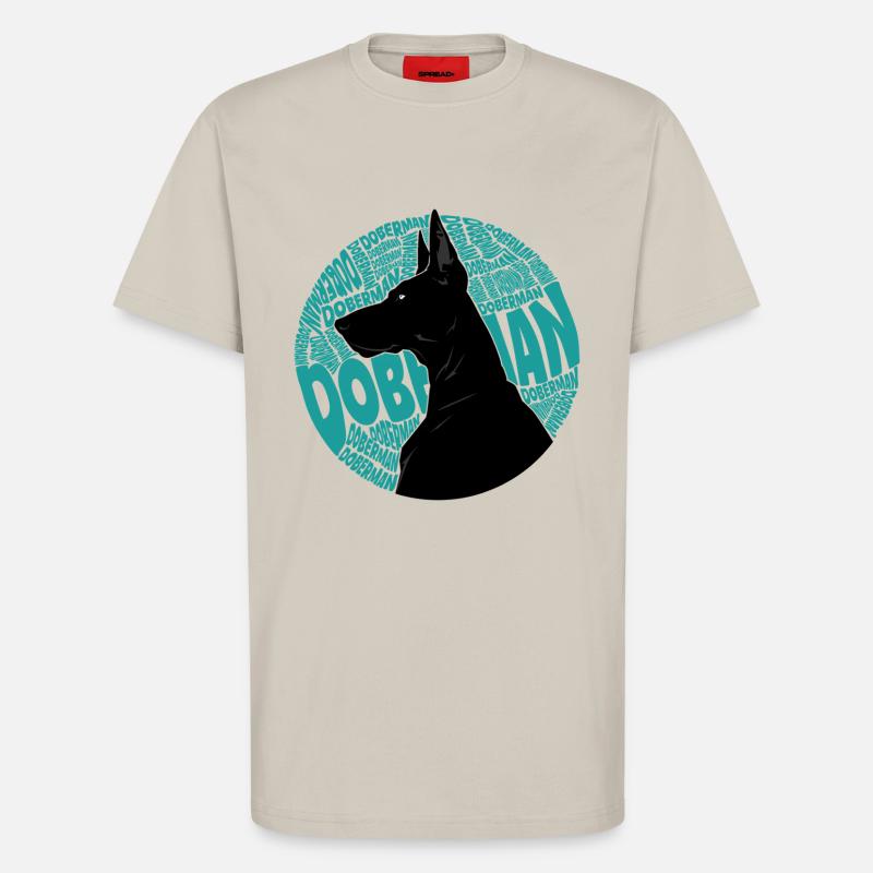Dobermann Polizeihund - T-Shirt - made by SPREAD - WARM CLAY