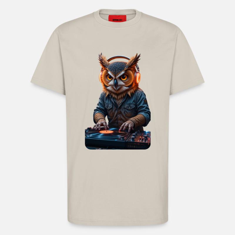 DJ Eule - T-Shirt - made by SPREAD - WARM CLAY