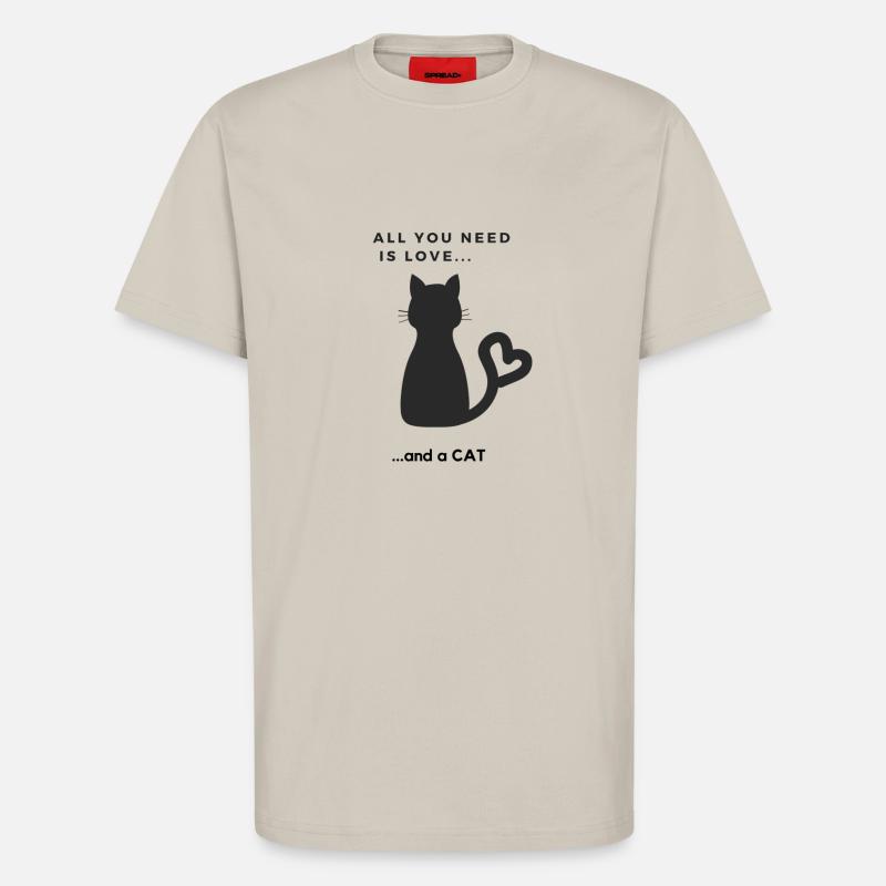 Süßes Katzen Design - T-Shirt - made by SPREAD - WARM CLAY