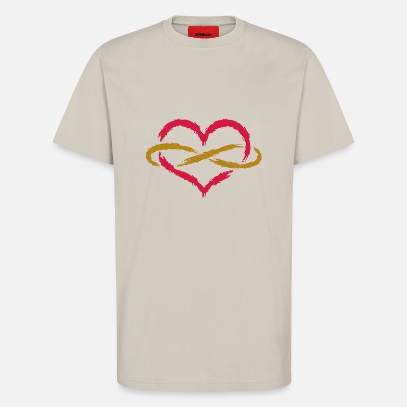 Herz Unendlich Endlos - T-Shirt - made by SPREAD - WARM CLAY