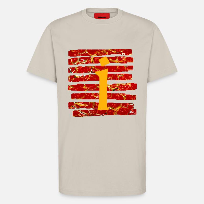 Strip E 232 I - T-Shirt - made by SPREAD - WARM CLAY