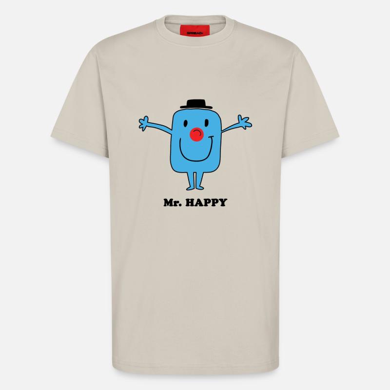Herr glücklich - T-Shirt - made by SPREAD - WARM CLAY