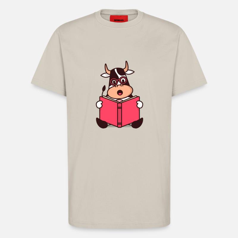Kühe Kuh Cartoon Comic - T-Shirt - made by SPREAD - WARM CLAY