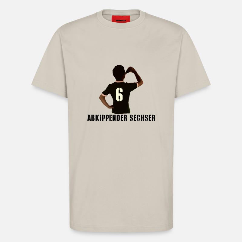 Abkippender Sechser 1 - T-Shirt - made by SPREAD - WARM CLAY