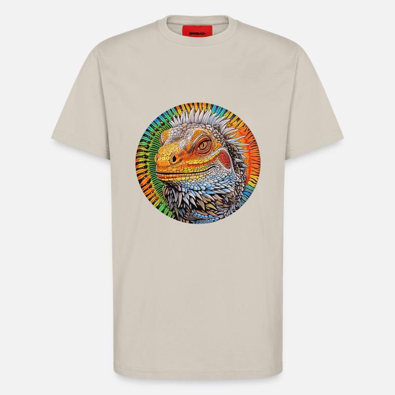 Iguanische Träume - T-Shirt - made by SPREAD - WARM CLAY