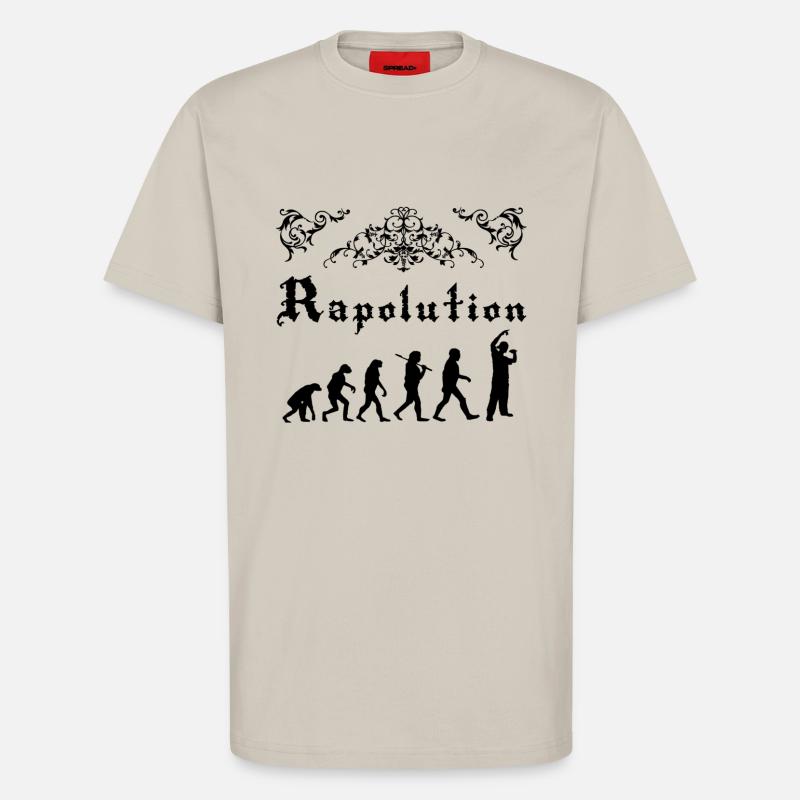 Rap Evolution - T-Shirt - made by SPREAD - WARM CLAY