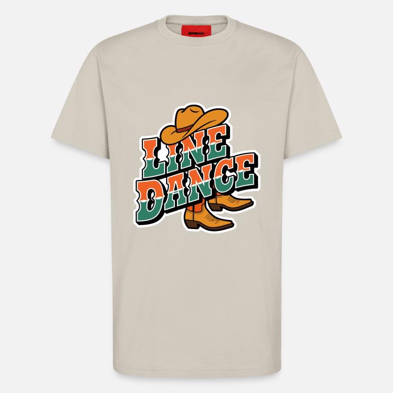 Line Dance Linedance mein Hobby - T-Shirt - made by SPREAD - WARM CLAY