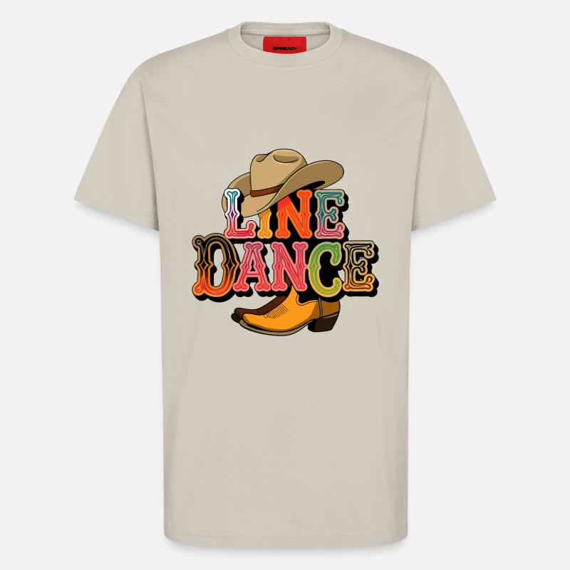 Line Dance Linedance mein Hobby - T-Shirt - made by SPREAD - WARM CLAY