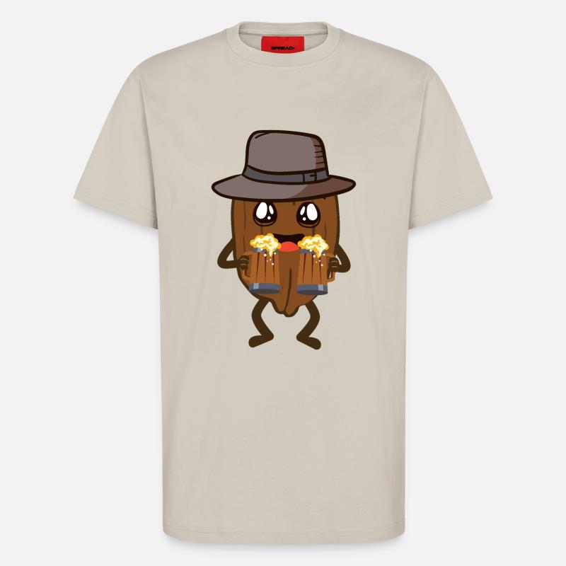 Walnuss - T-Shirt - made by SPREAD - WARM CLAY