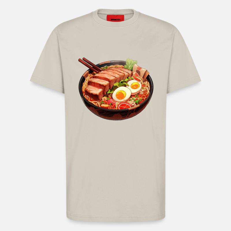 Anime Ramen Nudeln - T-Shirt - made by SPREAD - WARM CLAY