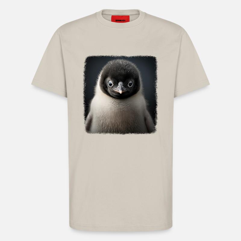Pinguine realistic Pinguin - T-Shirt - made by SPREAD - WARM CLAY