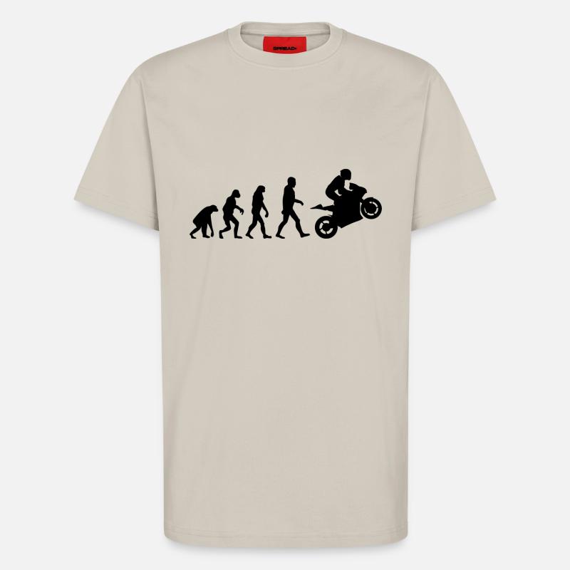 Sport Biker Evolution - T-shirt bio décontracté fabriqué en UE - WARM CLAY