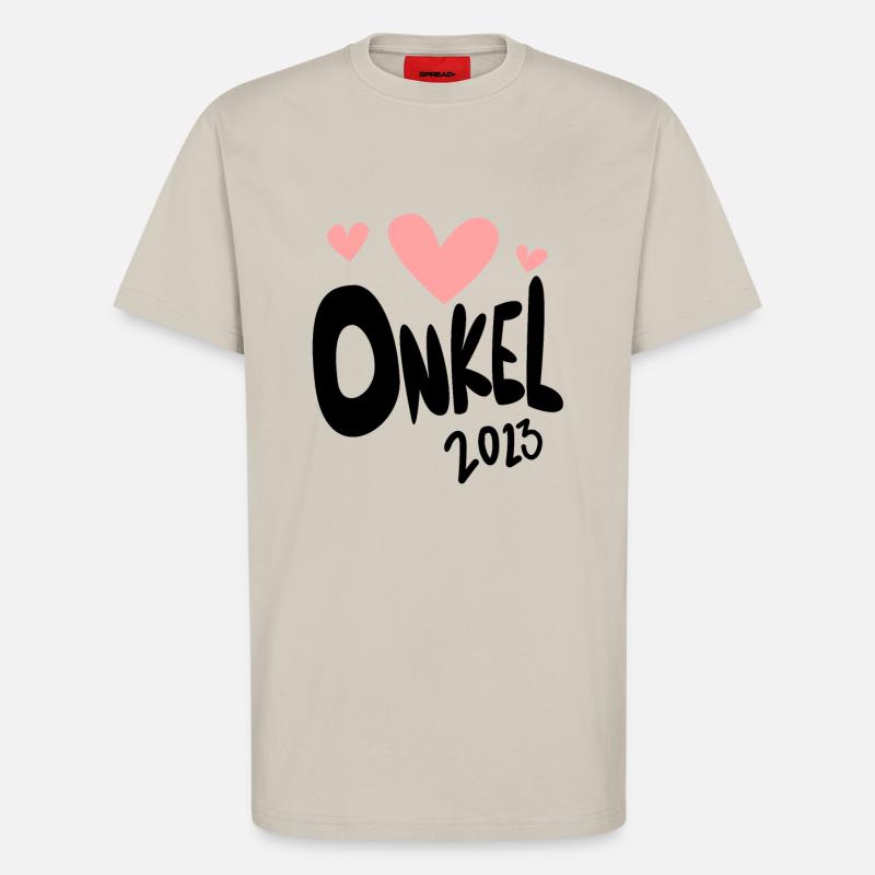 Onkel 2023 - Onkel werden - T-Shirt - made by SPREAD - WARM CLAY