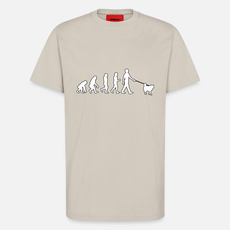 Husky Evolution - T-Shirt - made by SPREAD - WARM CLAY