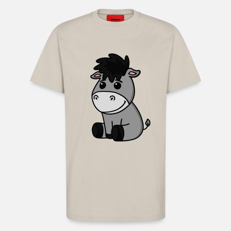 Bébé âne - T-shirt bio décontracté fabriqué en UE - WARM CLAY